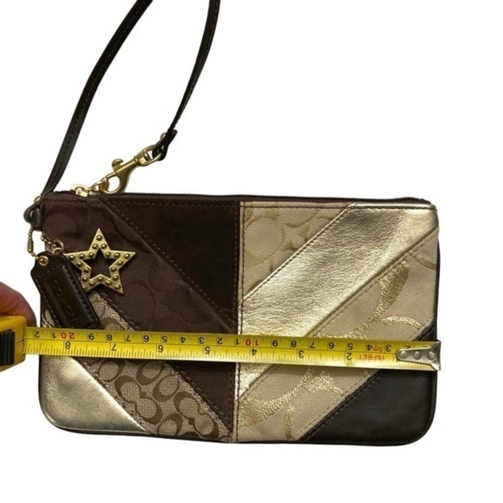 Coach chevron multicolor multitexture patchwork clutch clutch - Picture 2 of 6